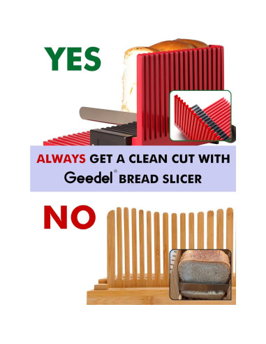 Cortador de Pan Geedel Plegable y Compacto Sin BPA 24.5x14x19cm