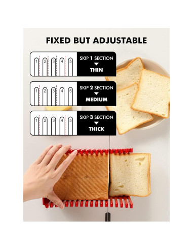 Cortador de Pan Geedel Plegable y Compacto Sin BPA 24.5x14x19cm