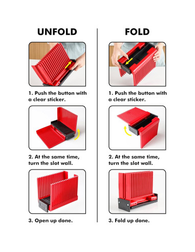 Cortador de Pan Geedel Plegable y Compacto Sin BPA 24.5x14x19cm