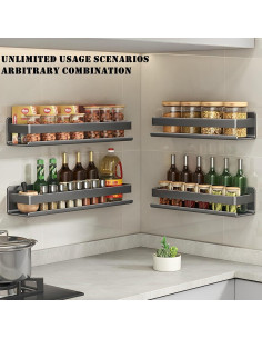 Estante Flotante de Acero Inoxidable YUSHIYAN 30x10 cm Resistente 2