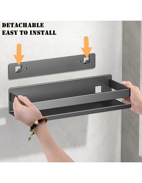 Estante Flotante de Acero Inoxidable YUSHIYAN 30x10 cm Resistente