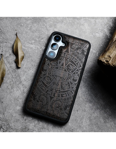 Funda de Madera Carveit para Galaxy S24 FE - Diseño Maya Funda de Madera Carveit para Galaxy S24 FE - Diseño Maya