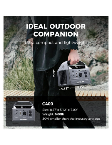 Estación de Energía Portátil UDPOWER C400 256Wh 400W