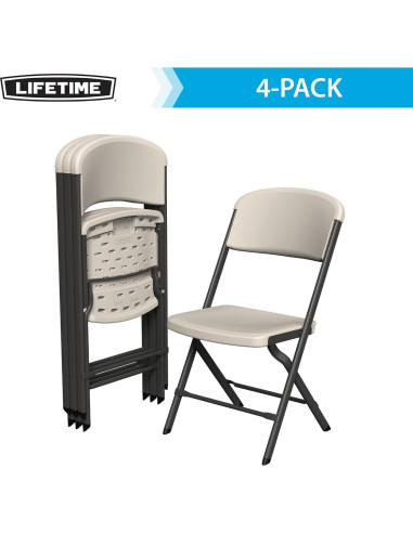 Sillas Plegables Lifetime, Alta Resistencia, Paquete de 4