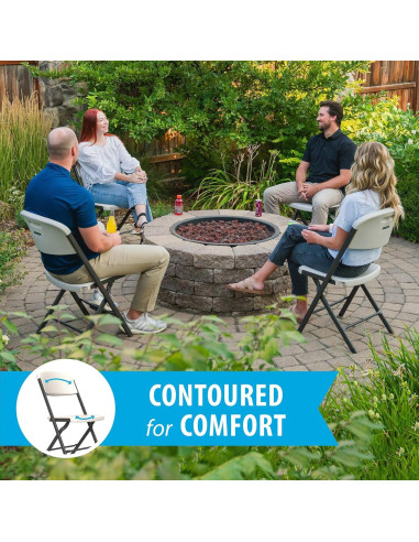 Sillas Plegables Lifetime, Alta Resistencia, Paquete de 4