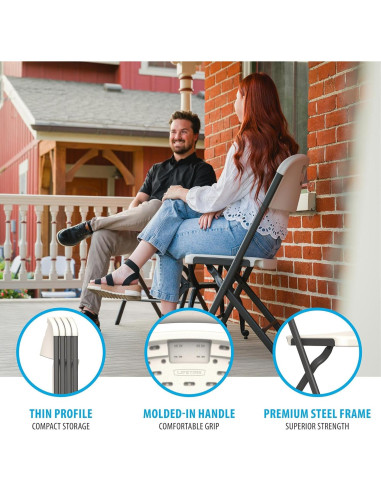 Sillas Plegables Lifetime, Alta Resistencia, Paquete de 4