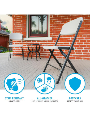 Sillas Plegables Lifetime, Alta Resistencia, Paquete de 4