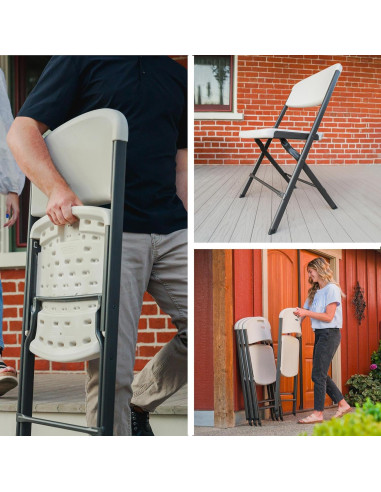 Sillas Plegables Lifetime, Alta Resistencia, Paquete de 4