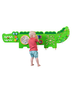 Paneles de Actividad Cocodrilo Spark & Wow - 11 Actividades - Juguete Sensorial Montessori 18m+