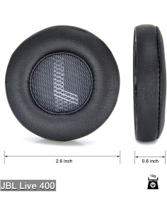 Almohadillas de Reemplazo Defean para Auriculares JBL Live 400BT 2