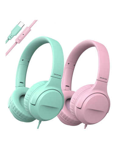 Auriculares INFURTURE USB-C para Niños 2 Paquetes 94dB