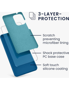 Funda de Silicona TPU KW-Mobile para Samsung Galaxy A53 5G - Arrecife Azul 2