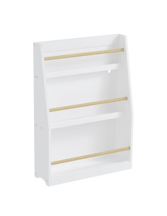 Estantería de Libros para Niños Genérico 3 Niveles Blanca