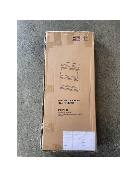 Estantería de Libros para Niños Genérico 3 Niveles Blanca