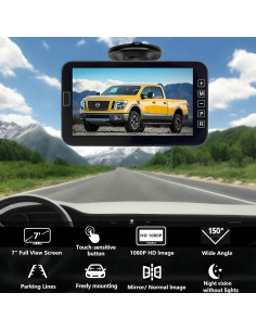 Cámara de Respaldo YIMU AHD701 con Monitor 7" HD 2K 2