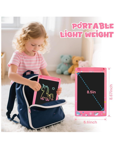 Paquete de 2 Tablets de Escritura LCD Glochin 8.5" Borrables