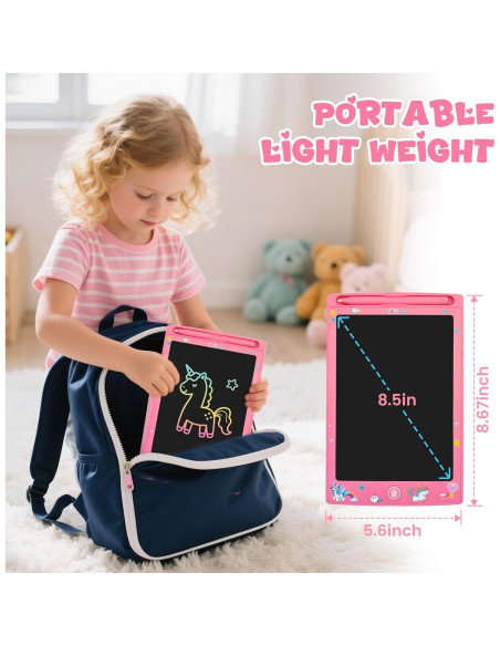 Paquete de 2 Tablets de Escritura LCD Glochin 8.5" Borrables