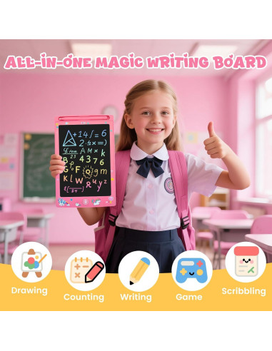 Paquete de 2 Tablets de Escritura LCD Glochin 8.5" Borrables