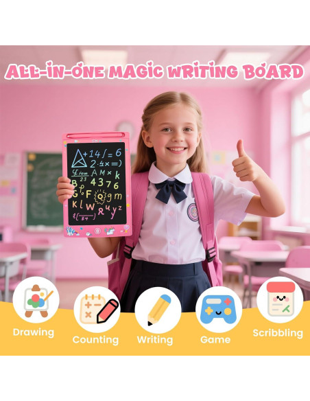 Paquete de 2 Tablets de Escritura LCD Glochin 8.5" Borrables