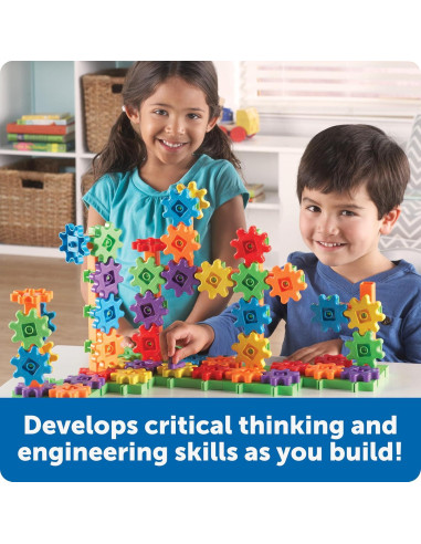 Set de Construcción Deluxe Engranajes! 100 Piezas - Recursos de Aprendizaje