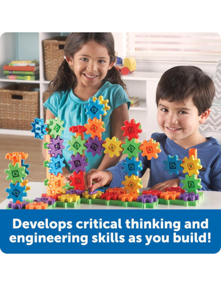 Set de Construcción Deluxe Engranajes! 100 Piezas - Recursos de Aprendizaje Set de Construcción Deluxe Engranajes! 100 Piezas - Recursos de Aprendizaje