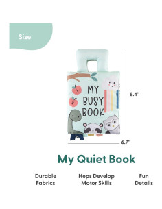 Libro Ocupado Interactivo Peanutshell - Juguete Educativo 0-4 Años 2