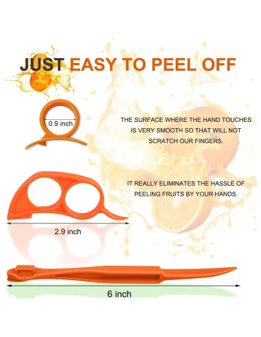 Cortador de cáscara de cítricos Ralleyfun RF033PL - 3 Piezas