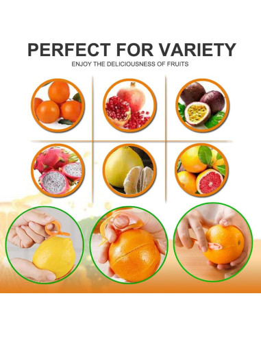 Cortador de cáscara de cítricos Ralleyfun RF033PL - 3 Piezas