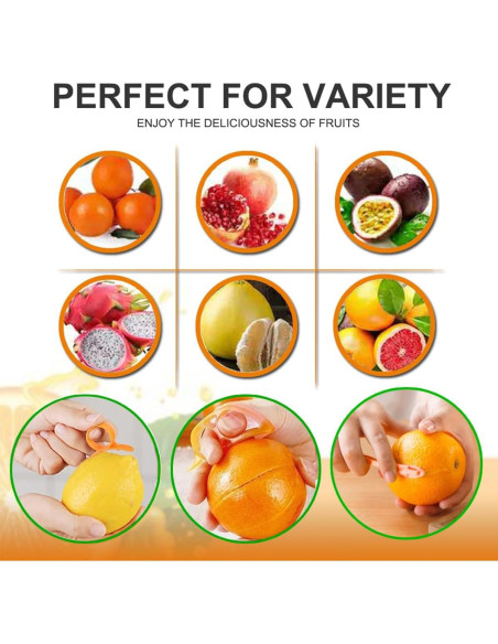 Cortador de cáscara de cítricos Ralleyfun RF033PL - 3 Piezas