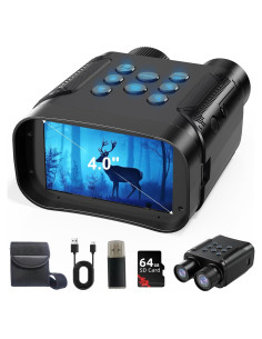 Gafas de Visión Nocturna 4K EQUEEN con Batería 8000mAh y 64GB