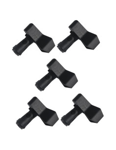 YARNOW Clips de Soporte para Micrófono 5 Piezas Plástico Negro