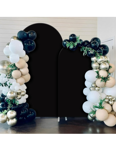 Cubierta de Arco Spandex HICYOO 2 Piezas 2.2m y 1.8m Negra