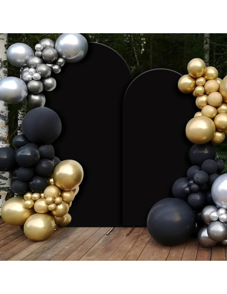 Cubierta de Arco Spandex HICYOO 2 Piezas 2.2m y 1.8m Negra