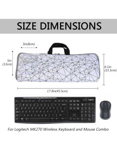 Funda de Teclado Neopreno Coleli para Logitech MK270 2