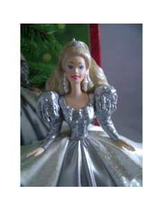 Adorno de Navidad Barbie 1992 Hallmark 13.2x10.4 cm 2