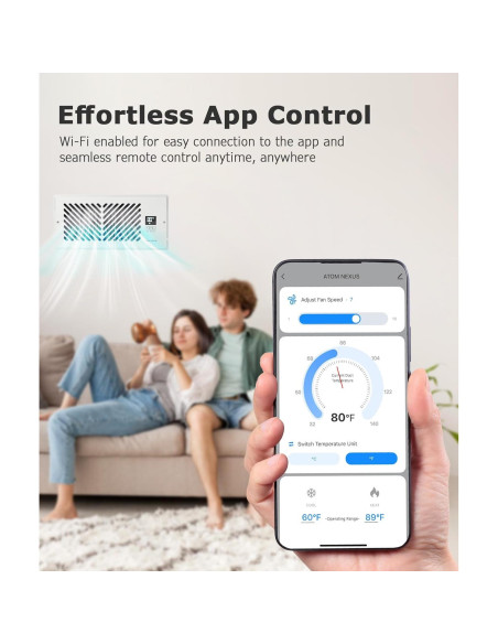 Ventilador de Refuerzo ATOM NEXUS 4x10" Ajustable 10 Velocidades