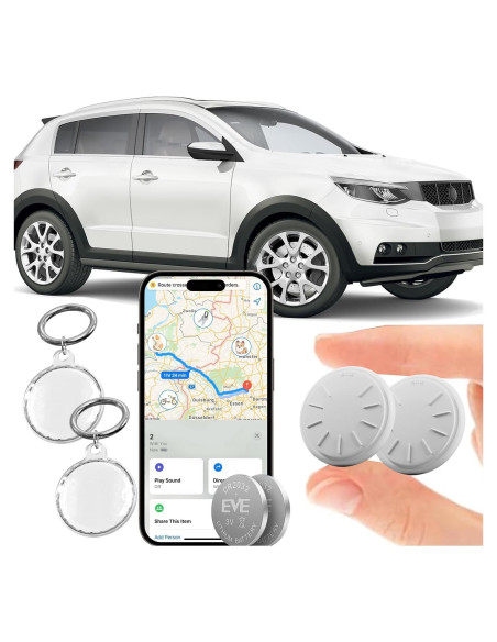 Tracker GPS ZITTZ 2 Pack Impermeable para iOS - Llaves y Equipaje