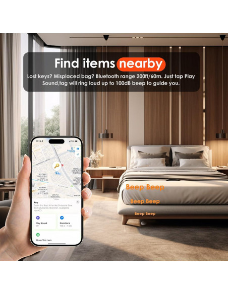 Tracker GPS ZITTZ 2 Pack Impermeable para iOS - Llaves y Equipaje
