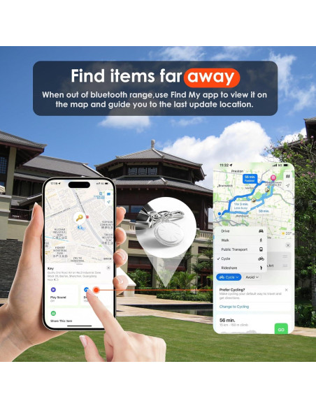 Tracker GPS ZITTZ 2 Pack Impermeable para iOS - Llaves y Equipaje