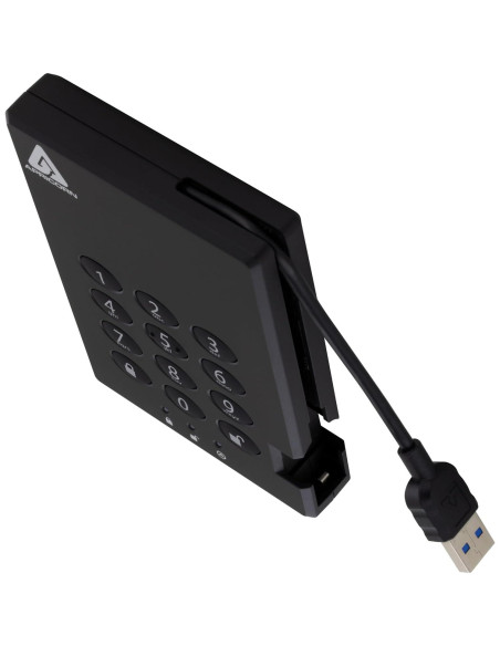 Disco Duro Externo Apricorn Padlock 1TB USB 3.0 Negro
