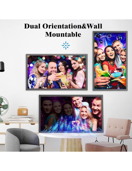 Marco de Foto Digital Nethgrow 21.5" FHD 32GB WiFi