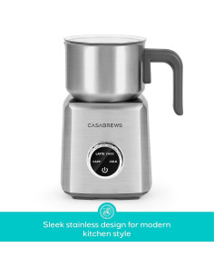 Espumador de Leche Eléctrico CASABREWS ARTIST 4-en-1 470ml 2