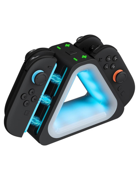 Dock de Carga Rápida Hosanwell para Joy-Con Switch 2 - 4 Controladores