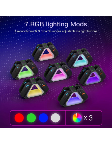 Dock de Carga Rápida Hosanwell para Joy-Con Switch 2 - 4 Controladores