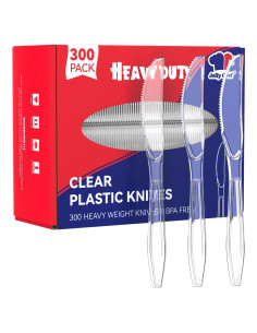 Cuchillos de Plástico Desechables JOLLY CHEF 300 Unidades 19.56 cm