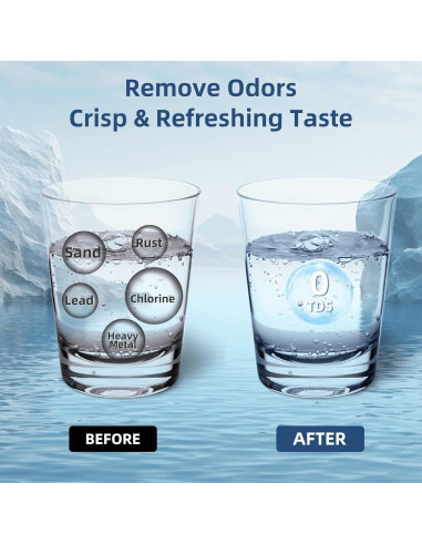 Filtro de Agua SETFEEL Compatible Zero Water ZR-001 6 Piezas