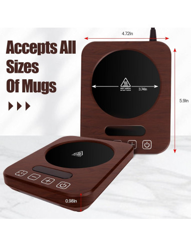 Calentador de Tazas de Café Hobychild 9 Temperaturas 13.2 cm