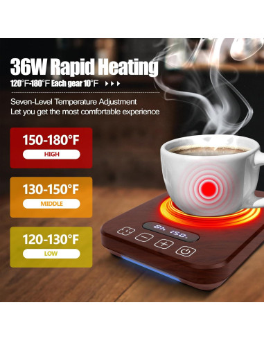 Calentador de Tazas de Café Hobychild 9 Temperaturas 13.2 cm