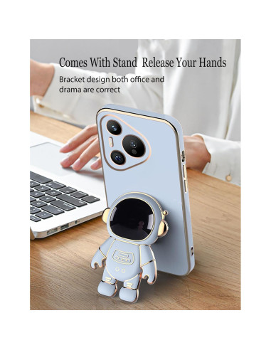 Funda Huawei Pura 70 Pro con Soporte Oculto Astronauta Azul