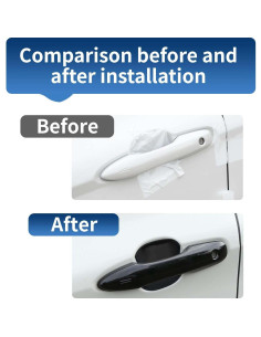 Cubierta de Manija de Puerta Axinda para Toyota 2018-2025, 4 Pcs 2